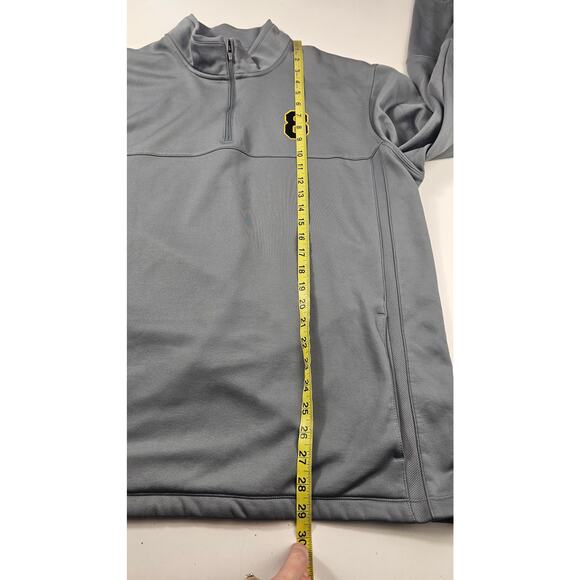 Nike golf tour performance therma fit fleece lined 1/4 zip #8 patch sz XL grey - Picture 7 of 7